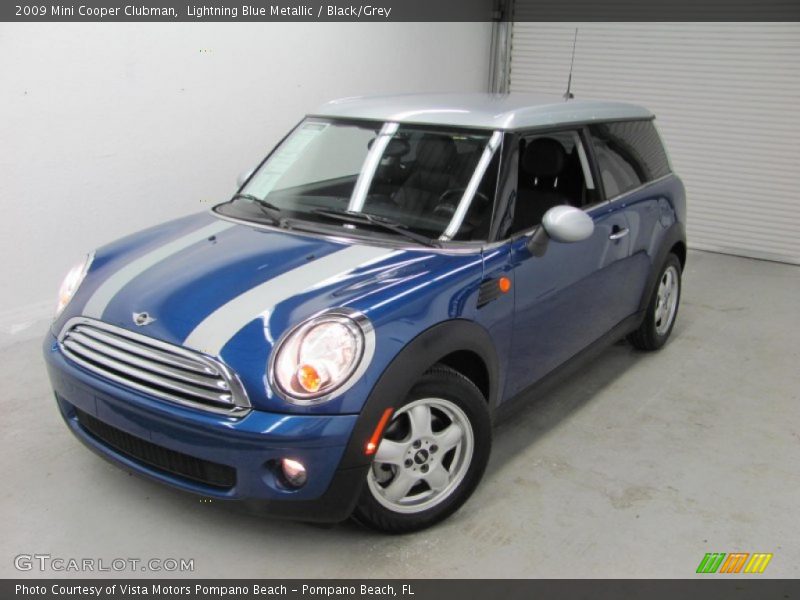 Lightning Blue Metallic / Black/Grey 2009 Mini Cooper Clubman
