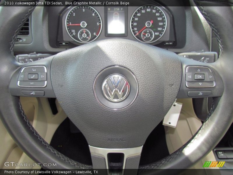 Blue Graphite Metallic / Cornsilk Beige 2010 Volkswagen Jetta TDI Sedan