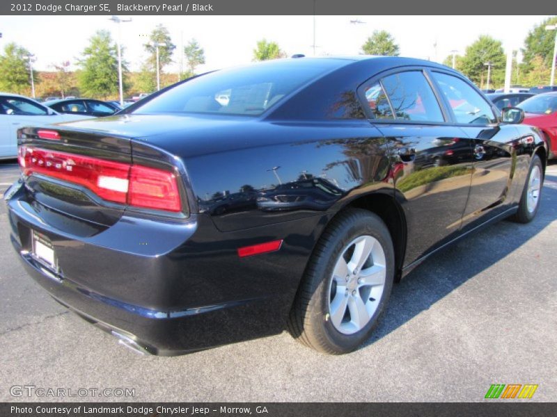 Blackberry Pearl / Black 2012 Dodge Charger SE