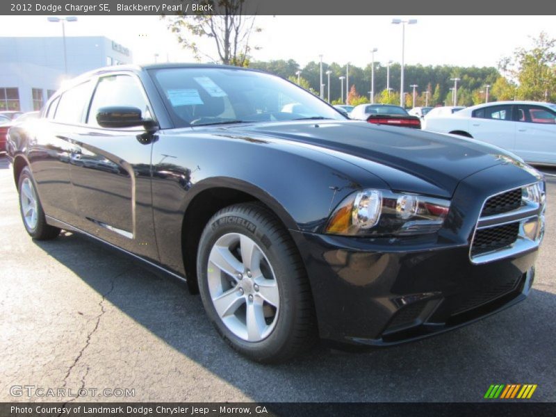 Blackberry Pearl / Black 2012 Dodge Charger SE