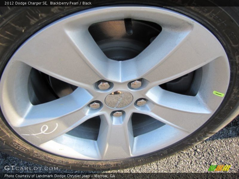 Blackberry Pearl / Black 2012 Dodge Charger SE
