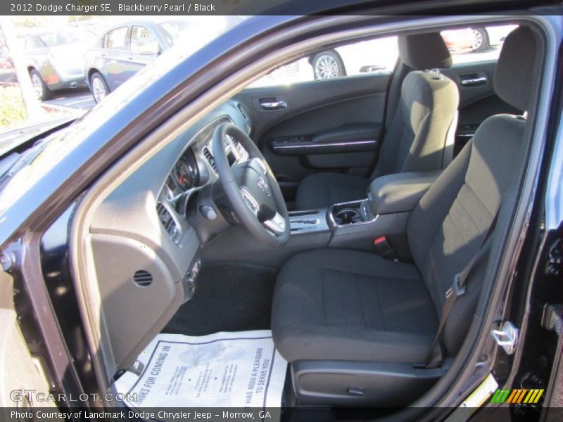 Blackberry Pearl / Black 2012 Dodge Charger SE