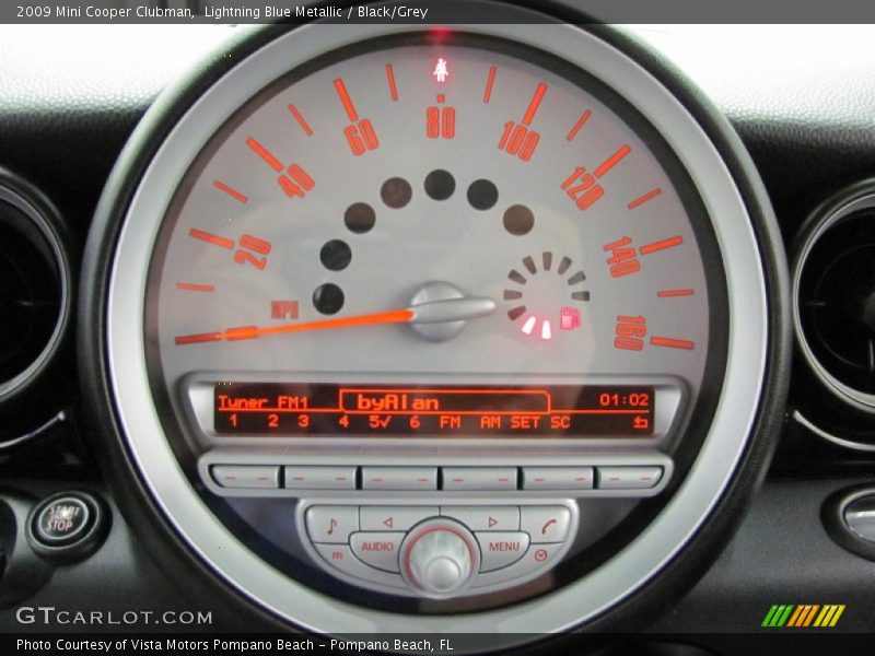 Lightning Blue Metallic / Black/Grey 2009 Mini Cooper Clubman
