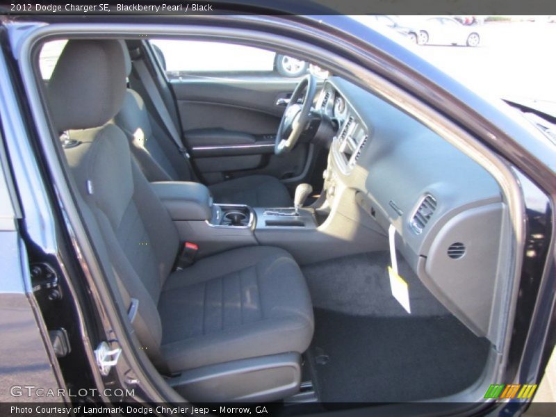 Blackberry Pearl / Black 2012 Dodge Charger SE