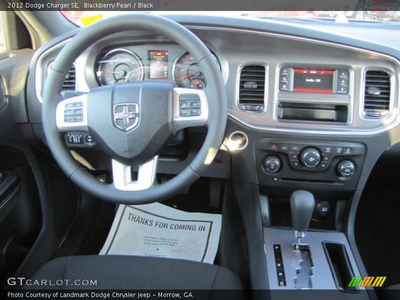 Dashboard of 2012 Charger SE