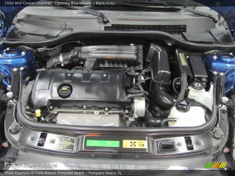 Lightning Blue Metallic / Black/Grey 2009 Mini Cooper Clubman