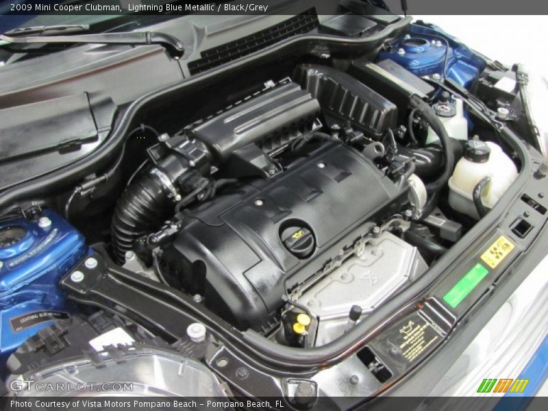 Lightning Blue Metallic / Black/Grey 2009 Mini Cooper Clubman