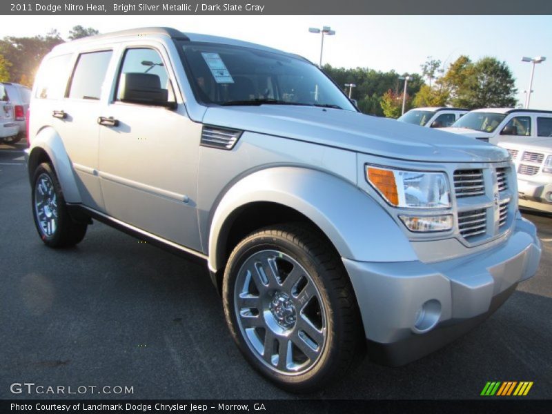 Bright Silver Metallic / Dark Slate Gray 2011 Dodge Nitro Heat
