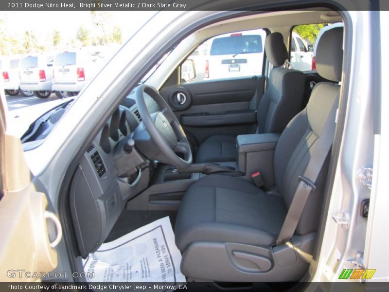 Bright Silver Metallic / Dark Slate Gray 2011 Dodge Nitro Heat