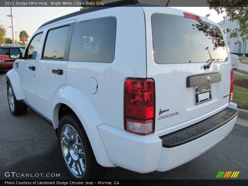 Bright White / Dark Slate Gray 2011 Dodge Nitro Heat