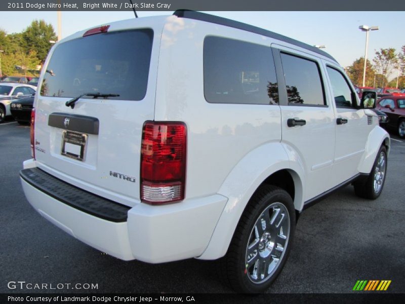 Bright White / Dark Slate Gray 2011 Dodge Nitro Heat