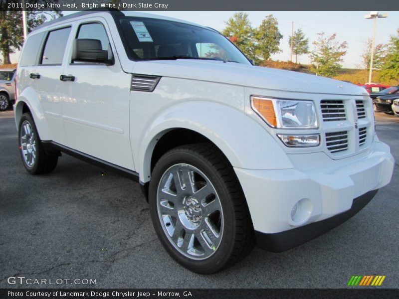 Bright White / Dark Slate Gray 2011 Dodge Nitro Heat
