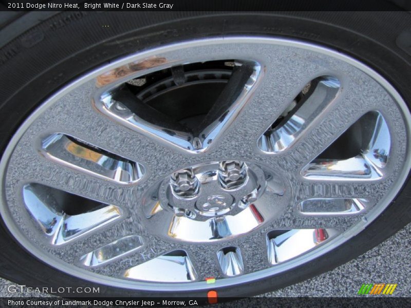 Bright White / Dark Slate Gray 2011 Dodge Nitro Heat