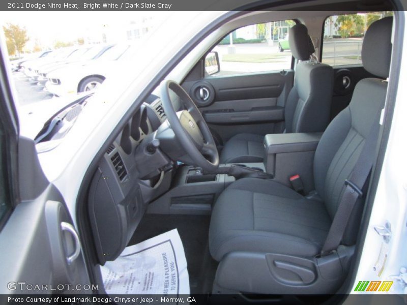 Bright White / Dark Slate Gray 2011 Dodge Nitro Heat