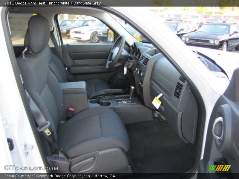 Bright White / Dark Slate Gray 2011 Dodge Nitro Heat