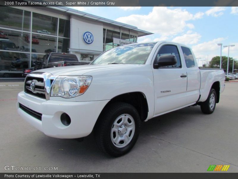 Super White / Graphite Gray 2008 Toyota Tacoma Access Cab