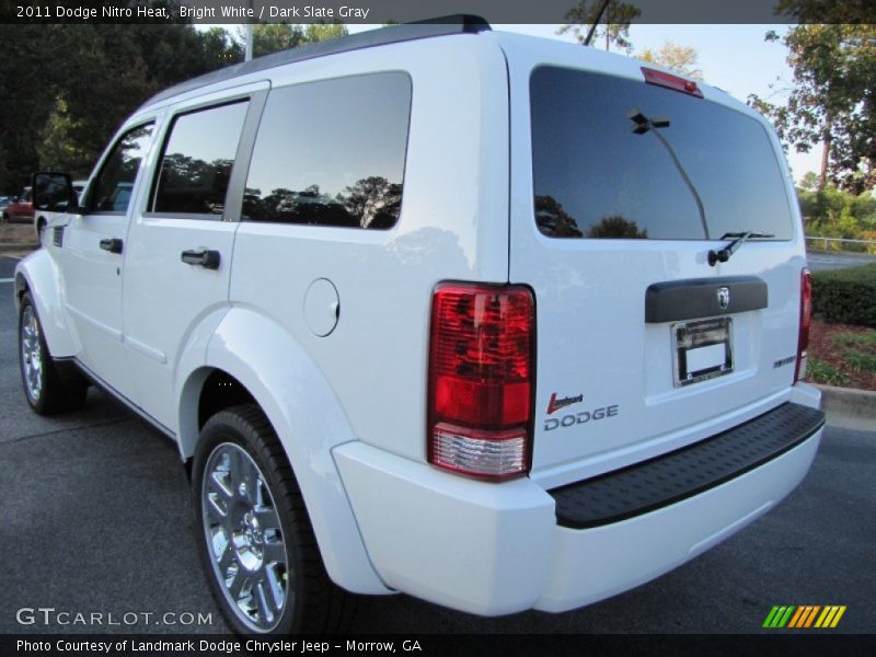 Bright White / Dark Slate Gray 2011 Dodge Nitro Heat