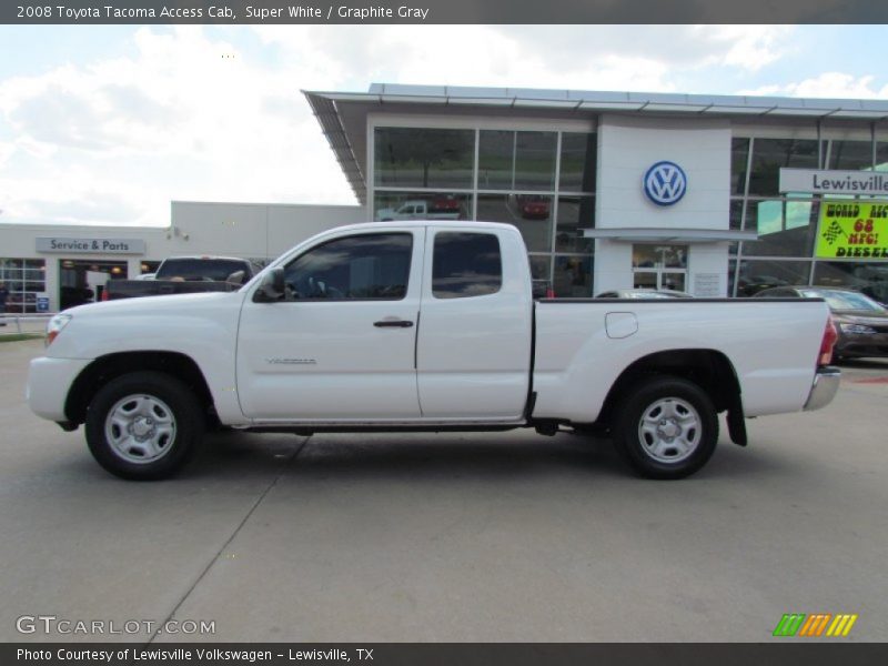 Super White / Graphite Gray 2008 Toyota Tacoma Access Cab