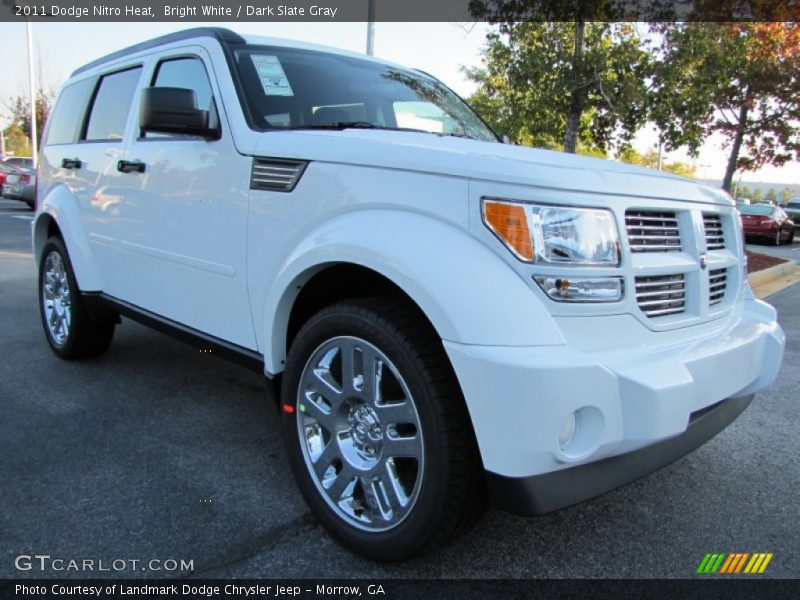 Bright White / Dark Slate Gray 2011 Dodge Nitro Heat