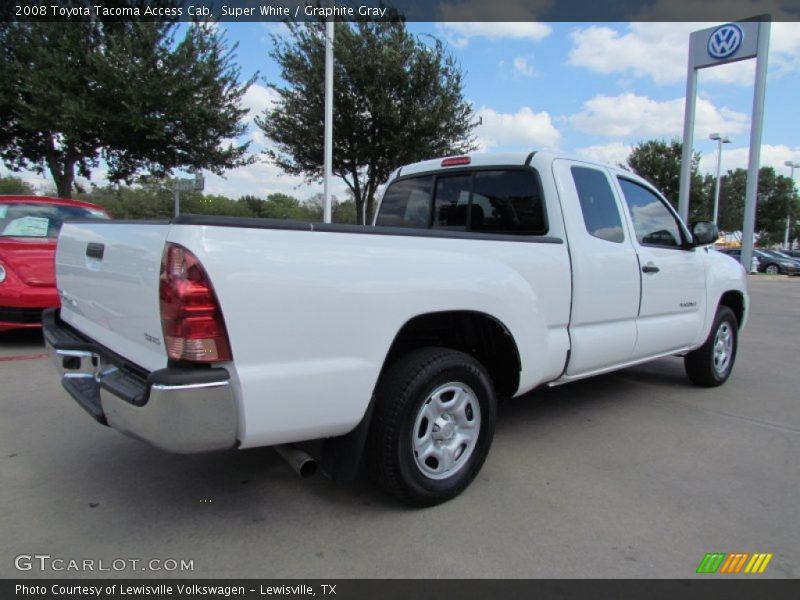 Super White / Graphite Gray 2008 Toyota Tacoma Access Cab