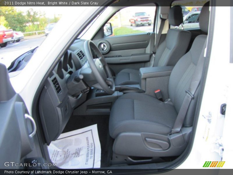 Bright White / Dark Slate Gray 2011 Dodge Nitro Heat