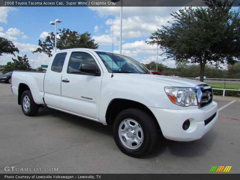 Super White / Graphite Gray 2008 Toyota Tacoma Access Cab