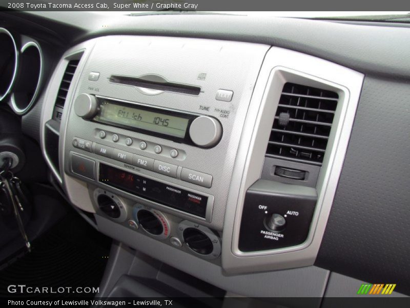 Super White / Graphite Gray 2008 Toyota Tacoma Access Cab