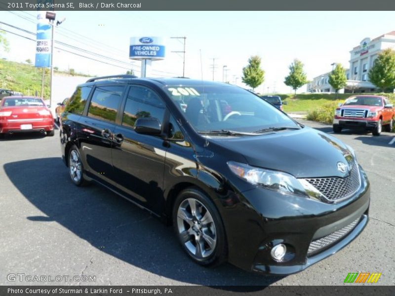 Black / Dark Charcoal 2011 Toyota Sienna SE