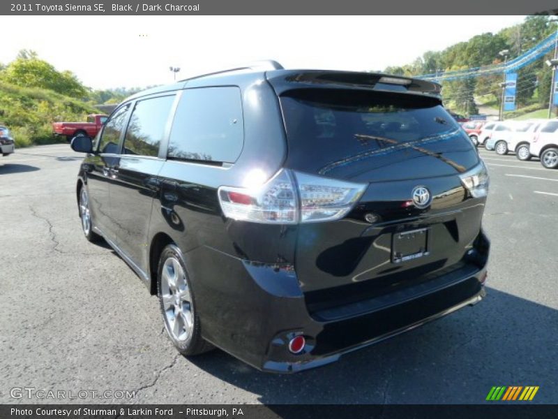 Black / Dark Charcoal 2011 Toyota Sienna SE