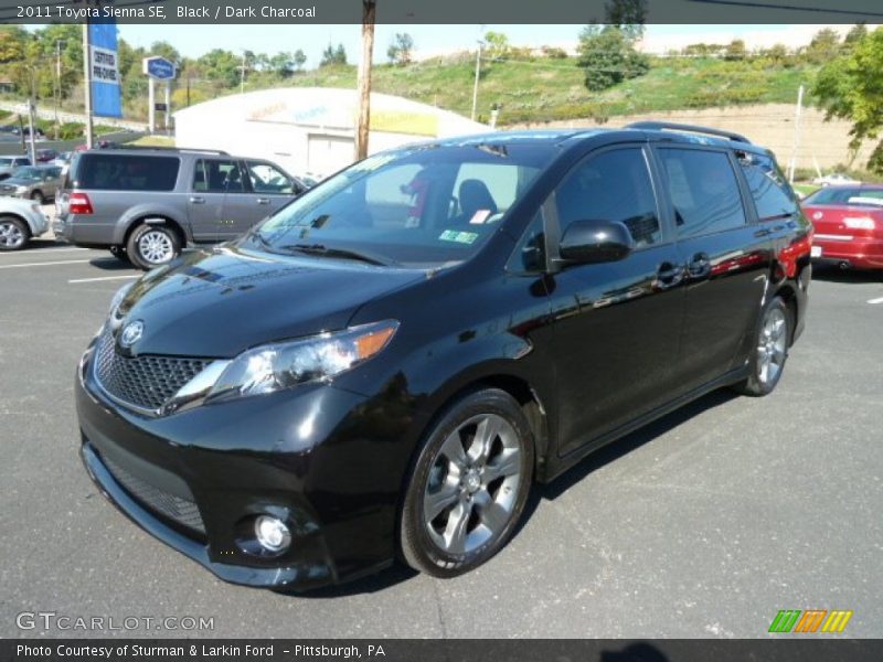 Black / Dark Charcoal 2011 Toyota Sienna SE