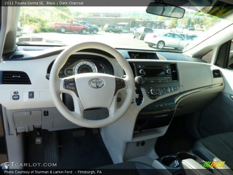 Black / Dark Charcoal 2011 Toyota Sienna SE