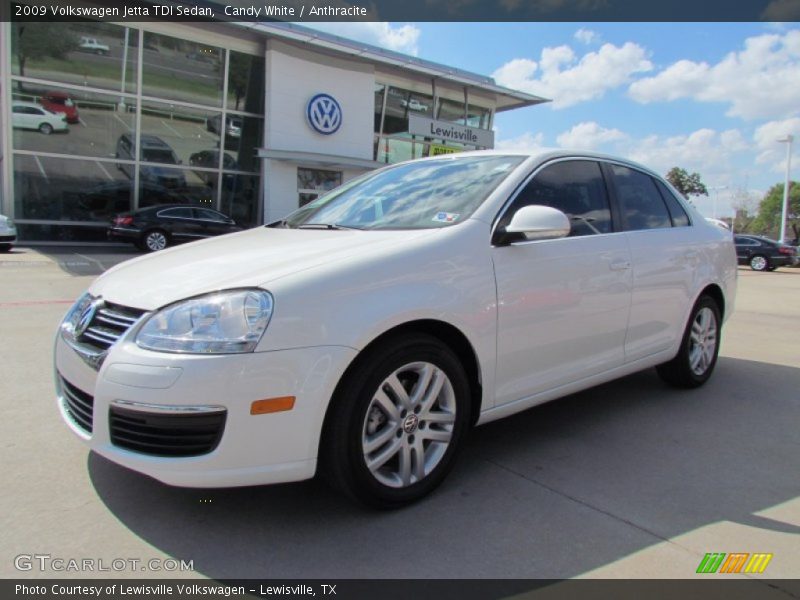Candy White / Anthracite 2009 Volkswagen Jetta TDI Sedan