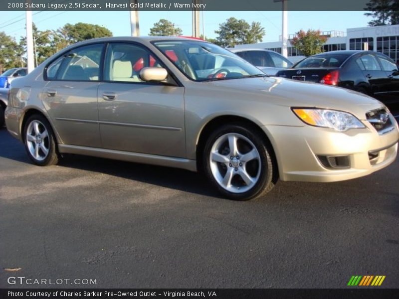 Harvest Gold Metallic / Warm Ivory 2008 Subaru Legacy 2.5i Sedan