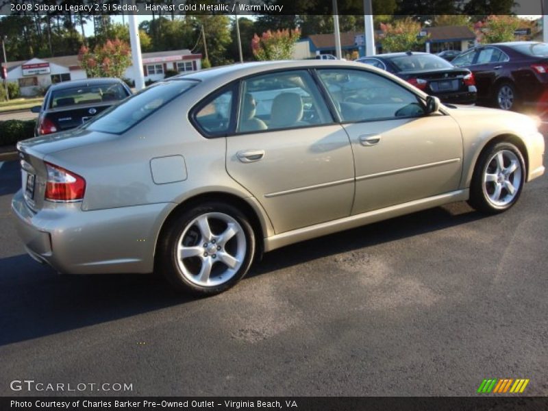Harvest Gold Metallic / Warm Ivory 2008 Subaru Legacy 2.5i Sedan