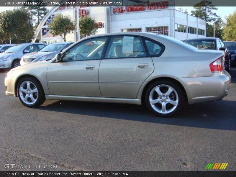Harvest Gold Metallic / Warm Ivory 2008 Subaru Legacy 2.5i Sedan