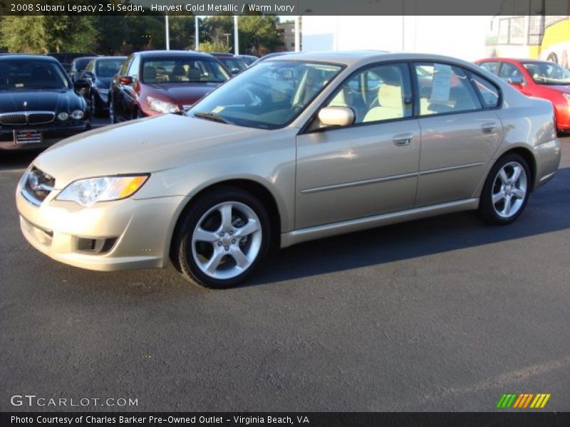 Harvest Gold Metallic / Warm Ivory 2008 Subaru Legacy 2.5i Sedan