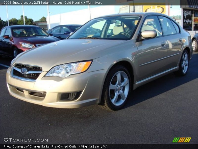 Harvest Gold Metallic / Warm Ivory 2008 Subaru Legacy 2.5i Sedan