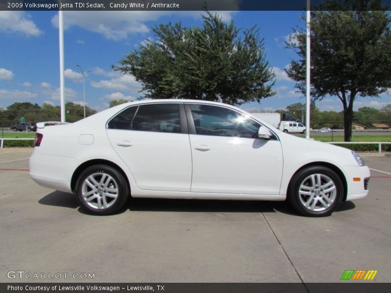 Candy White / Anthracite 2009 Volkswagen Jetta TDI Sedan