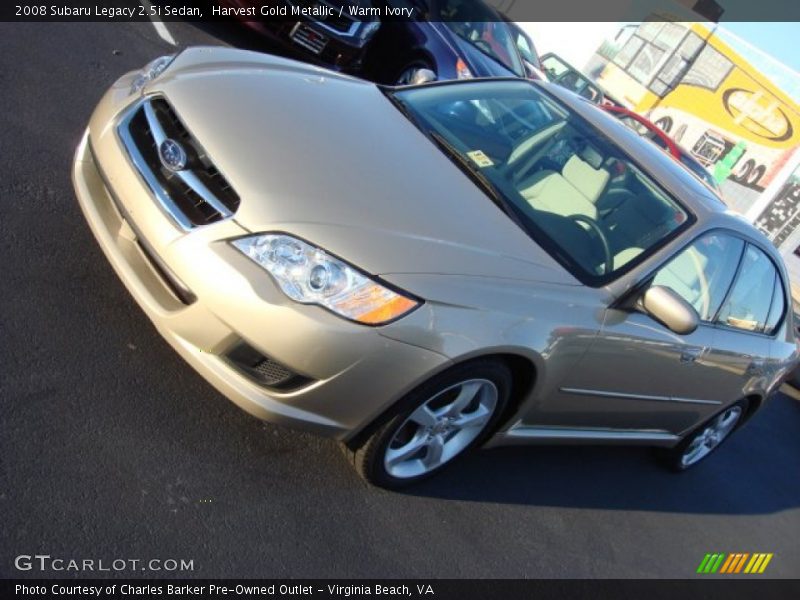 Harvest Gold Metallic / Warm Ivory 2008 Subaru Legacy 2.5i Sedan