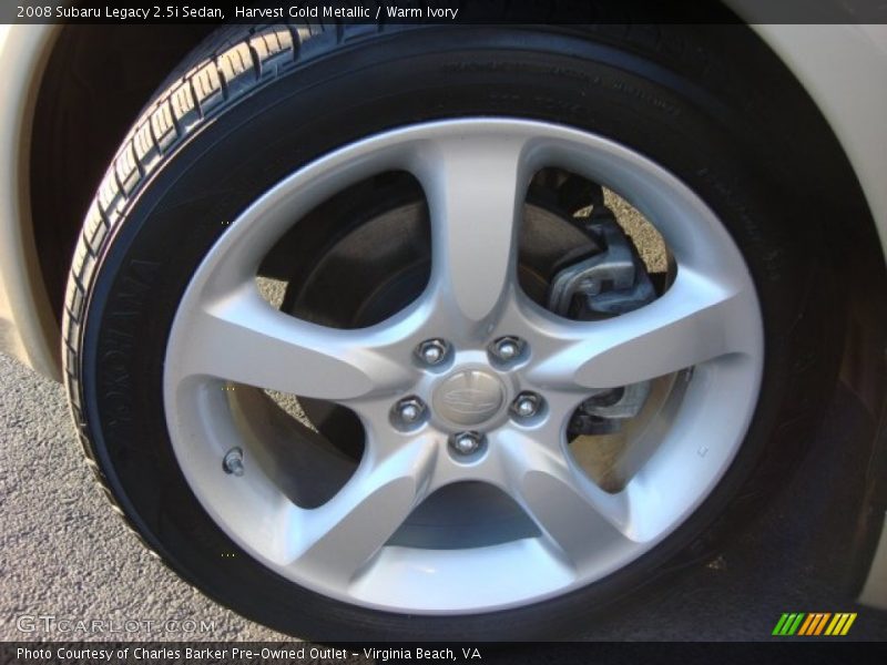 Harvest Gold Metallic / Warm Ivory 2008 Subaru Legacy 2.5i Sedan