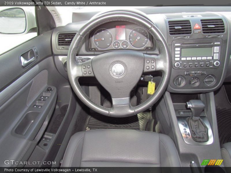 Candy White / Anthracite 2009 Volkswagen Jetta TDI Sedan