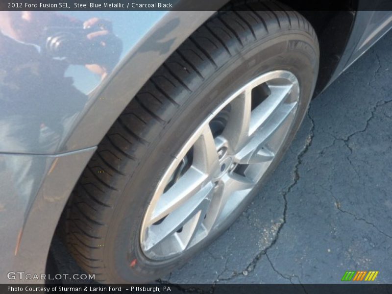 Steel Blue Metallic / Charcoal Black 2012 Ford Fusion SEL