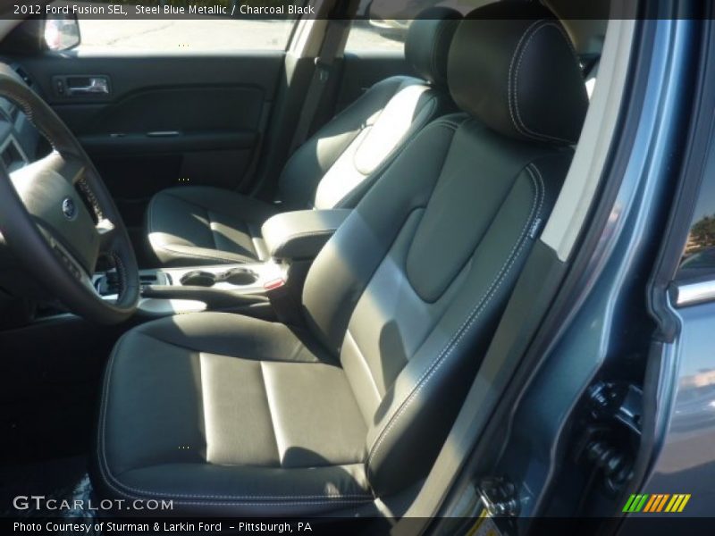 Steel Blue Metallic / Charcoal Black 2012 Ford Fusion SEL
