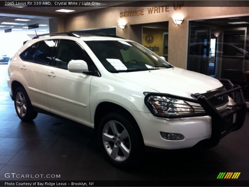 Crystal White / Light Gray 2005 Lexus RX 330 AWD