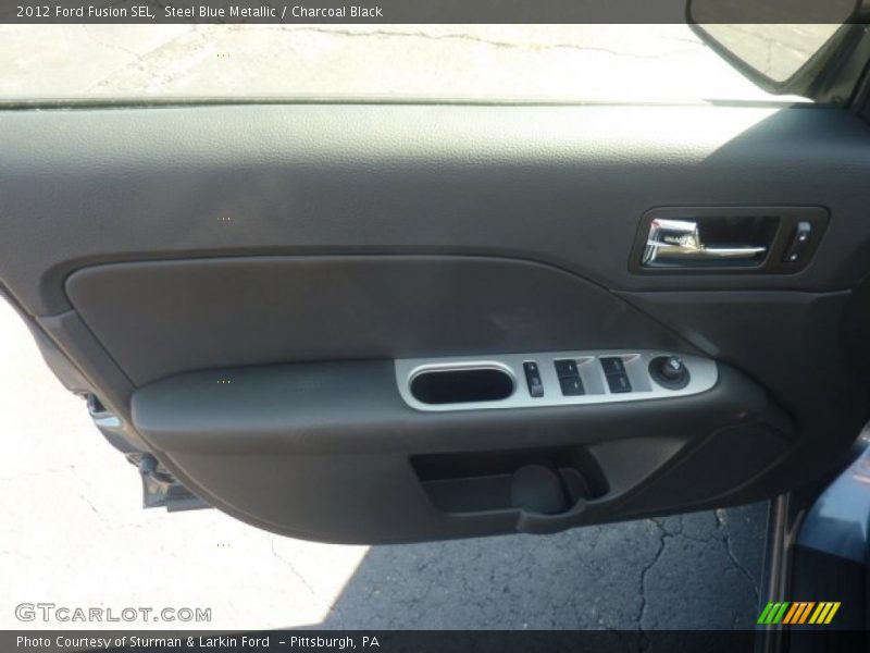 Steel Blue Metallic / Charcoal Black 2012 Ford Fusion SEL