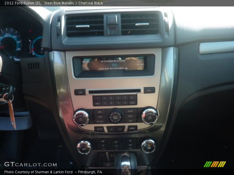 Steel Blue Metallic / Charcoal Black 2012 Ford Fusion SEL