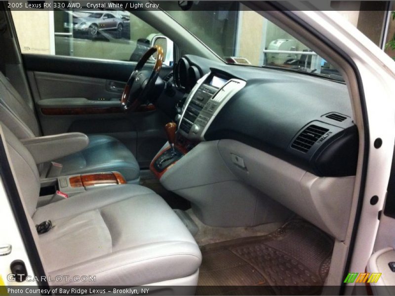 Crystal White / Light Gray 2005 Lexus RX 330 AWD