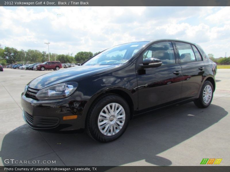 Black / Titan Black 2012 Volkswagen Golf 4 Door