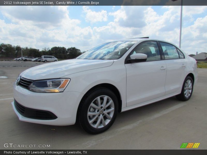 Candy White / Cornsilk Beige 2012 Volkswagen Jetta SE Sedan