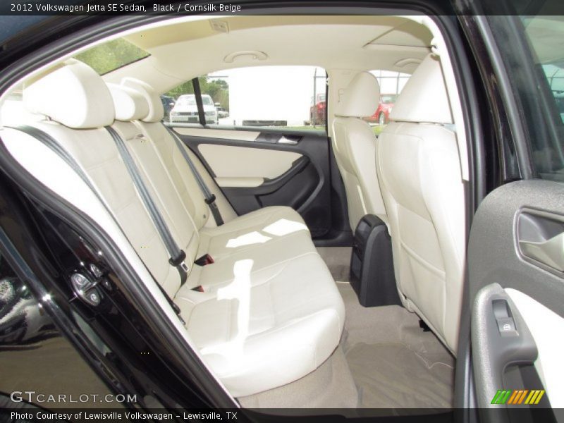 Black / Cornsilk Beige 2012 Volkswagen Jetta SE Sedan